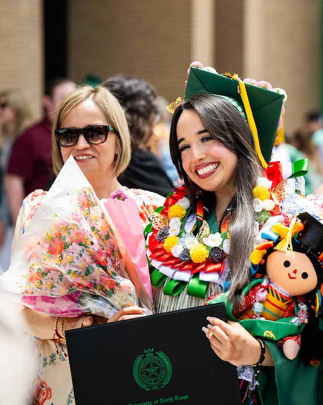 Student graduating from University of North Texas