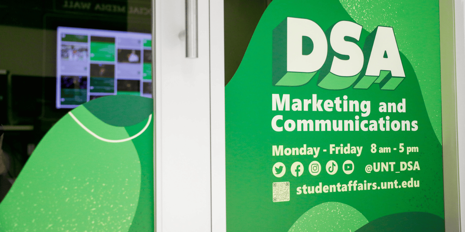 unt dsa office sign