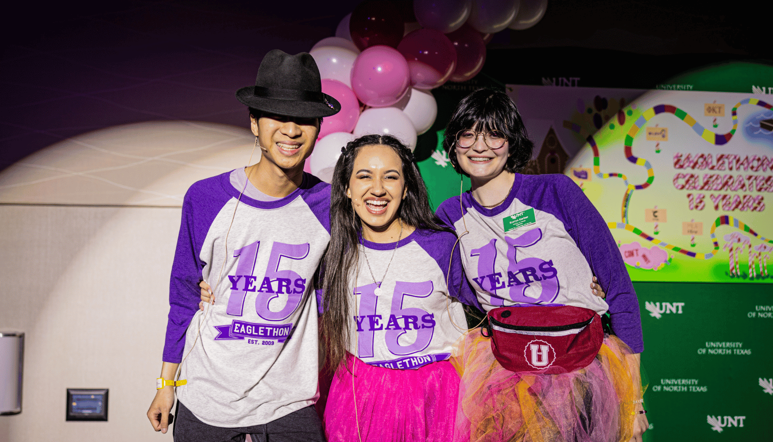 3 members of eaglethon smiling
