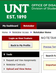 Notetaking dashboard