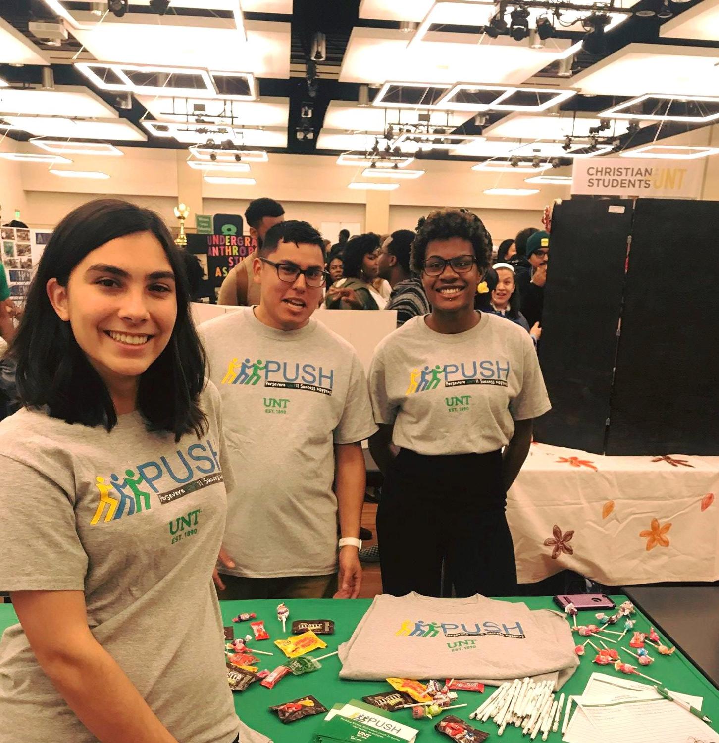 Students tabling